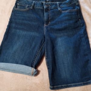 St Johns Bay Bermuda denim shorts size 14